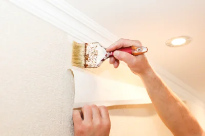 Pose de papier peint à Têche — revêtements muraux et toiles de verre